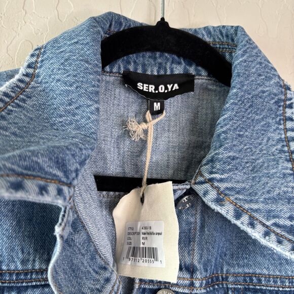SER.O.YA Mabel Denim Jumpsuit - Picture 5 of 8